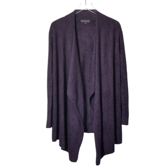 BAREFOOT DREAMS Cozychic Lite Calypso Drape Front Cardigan Size S/M Purple 436 - Picture 8 of 8